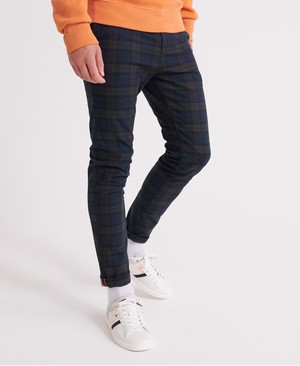 Superdry Edit Slim Chinos Férfi Nadrág Kék | MBIKG6803